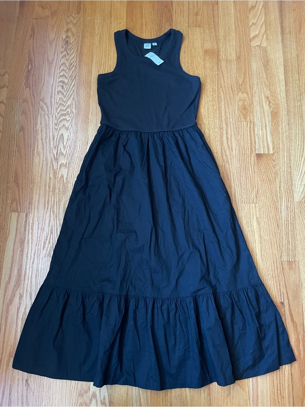 NWT! GAP Black Sleeveless Maxi Dress
